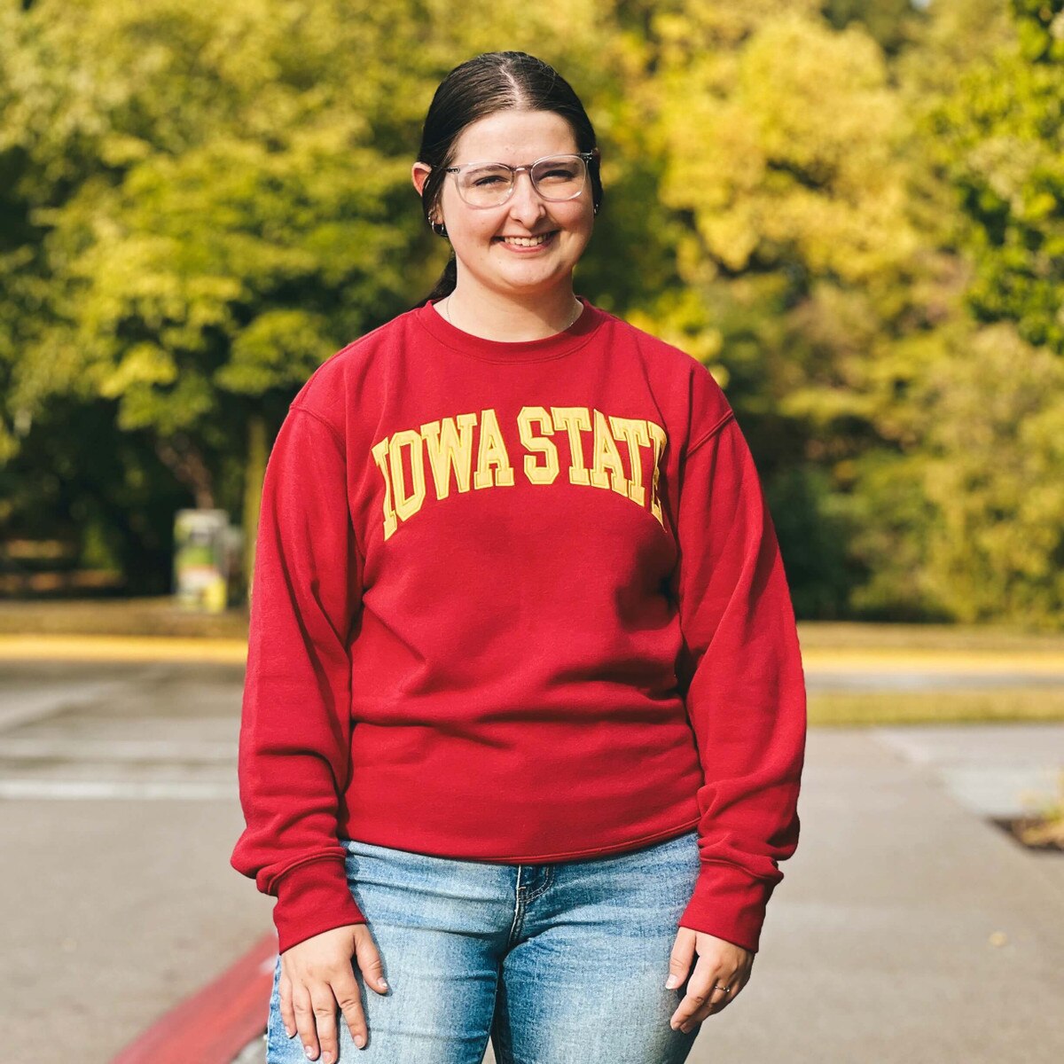 ZooZatz Iowa State Cardinal & Gold Crewneck